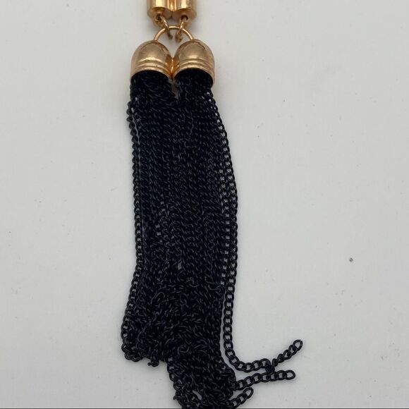 🍭6/$30 New Luxury Divas Fringe Chain Tassel Necklace - Picture 2 of 6